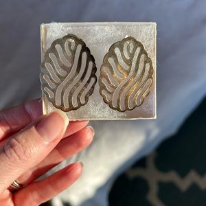 Silver Laser-Cut Earrings